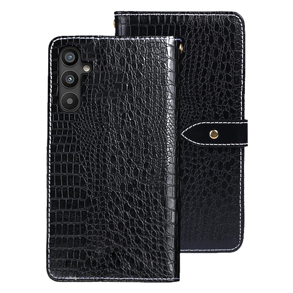 IDEWEI For Samsung Galaxy A34 5G Phone Flip Leather Wallet Cover Crocodile Texture Stand Anti-fall Phone Case IDEWEI For Samsung Galaxy A34 5G Phone Flip Leather Wallet Cover Crocodile Texture Stand Anti-fall Phone Case